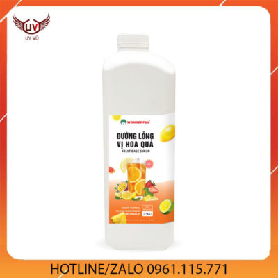 Syrup Đường lỏng vị hoa quả Wonderful 2,5Kg - Siro Đường lỏng vị hoa quả Wonderful