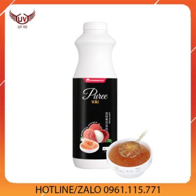 Syrup Puree Vải Wonderful  1,3 Kg - Siro Puree Vải Wonderful