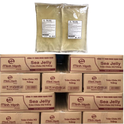 TRÂN CHÂU 3Q SEA JELLY MINH HẠNH TRẮNG 2KG - Thạch 3q Trân Châu Sea Jelly trắng 2 Kg