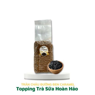 Trân Châu Đen Krubo gói 1Kg - Trân Châu Đen Caramel Krub.O gói 1 Kg