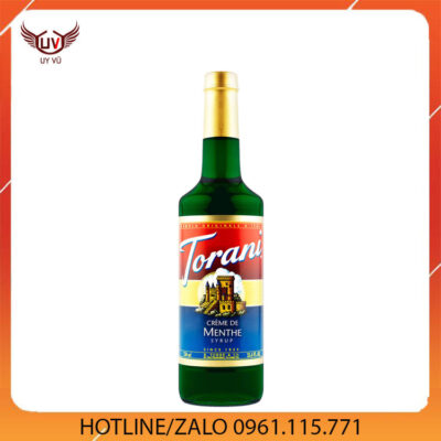 Syrup Torani Cream De Menthe 750ml - Siro Torani Bạc Hà Xanh