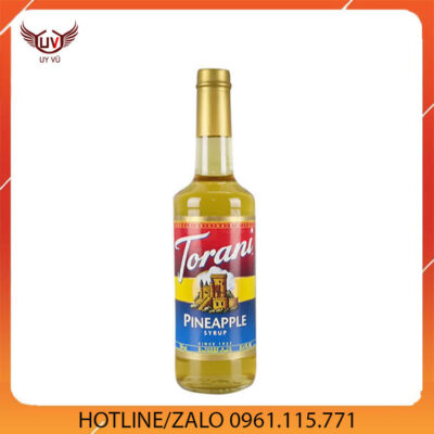 Syrup Torani  PINEAPPLE 750ml - Siro Torani Dứa  ( Trái thơm )